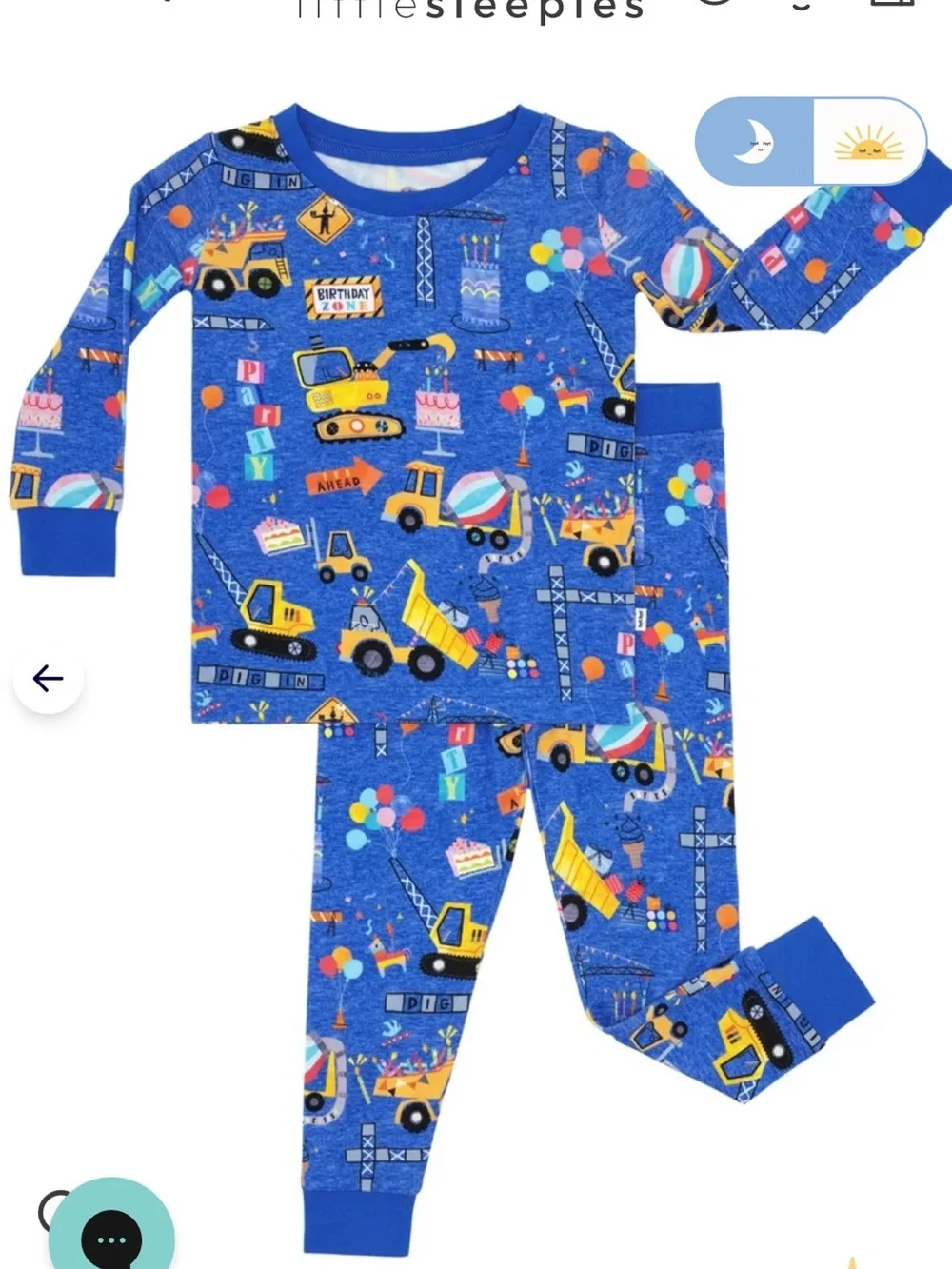 Birthday Builders Two-Piece Pajama Set